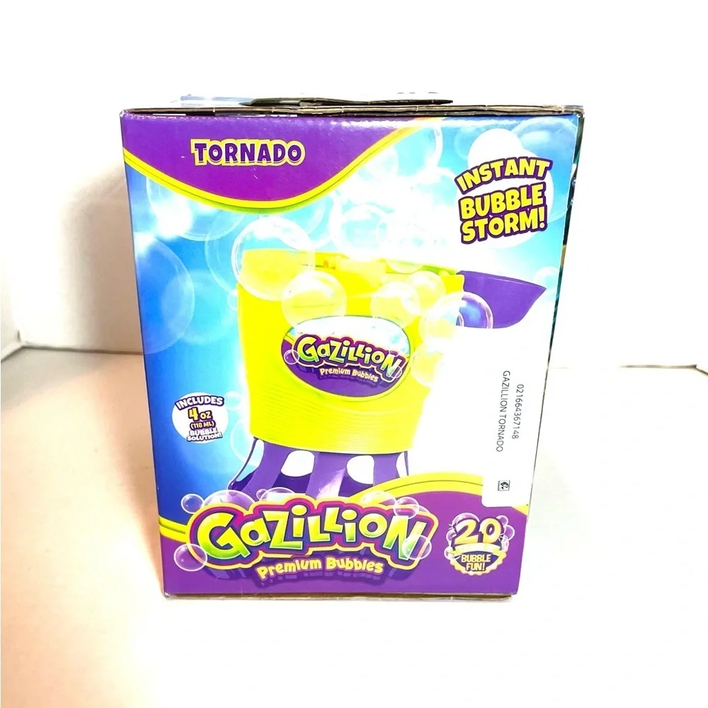 Gazillion Premium Bubble Machine Tornado Kids Outdoor Toy NEW
